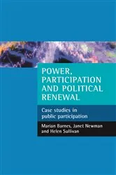 Book cover of Power, participation and political renewal by Marian Barnes