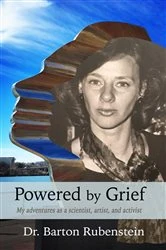 Book cover of Powered by Grief by Barton Rubenstein