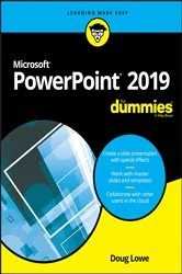 Book cover of PowerPoint 2019 For Dummies by Doug Lowe