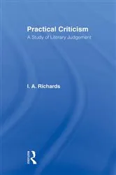 Book cover of Practical Criticism V 4 by I A Richards