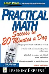 Book cover of Practical Math Success in 20 Minutes a Day (5th ed.) by LearningExpress LLC Editors