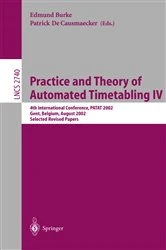 Book cover of Practice and Theory of Automated Timetabling IV by Edmund Burke