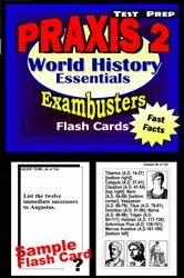 Book cover of PRAXIS II History/Social Studies Test Prep Review--Exambusters World History Flash Cards by Unknown