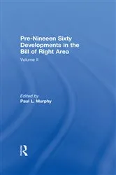 Book cover of Pre-Nineteen Sixty Developments in the Bill of Rights Area by Unknown
