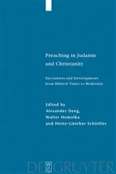 Book cover of Preaching in Judaism and Christianity by Alexander Deeg