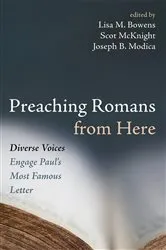 Book cover of Preaching Romans from Here by Lisa M. Bowens
