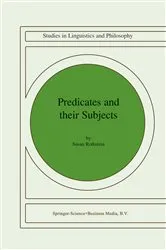 Book cover of Predicates and Their Subjects by Susan Rothstein