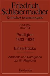 Book cover of Predigten 1833-1834 by Günter Meckenstock
