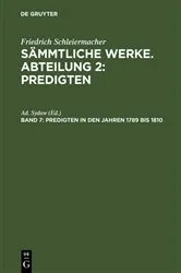 Book cover of Predigten in den Jahren 1789 bis 1810 by Ad. Sydow