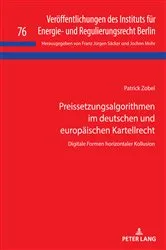 Book cover of Preissetzungsalgorithmen im deutschen und europaeischen Kartellrecht by Jochen Mohr