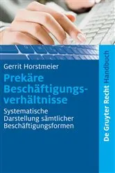 Book cover of Prekäre Beschäftigungsverhältnisse by Gerrit Horstmeier