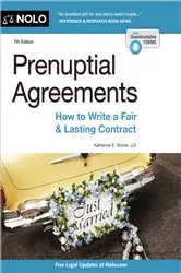 Book cover of Prenuptial Agreements (7th ed.) by Katherine Stoner
