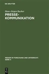 Book cover of Pressekommunikation by Hans-Jürgen Bucher