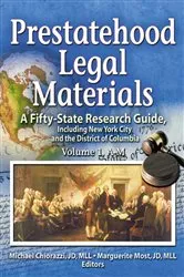 Book cover of Prestatehood Legal Materials by Michael Chiorazzi