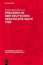 Book cover of Preußen in der deutschen Geschichte nach 1789 by Gustav Seeber