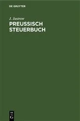 Book cover of Preußisch Steuerbuch by J. Jastrow