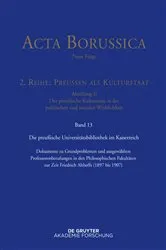 Book cover of Preußische Universitätspolitik im Deutschen Kaiserreich by Hartwin Spenkuch