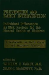 Book cover of Prevention And Early Intervention by William B. Carey