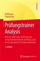 Book cover of Prüfungstrainer Analysis (2nd ed.) by Rolf Busam