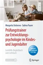 Book cover of Prüfungstrainer zur Entwicklungspsychologie im Kindes- und Jugendalter by Margarita Stolarova