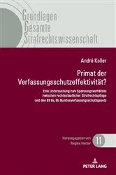 Book cover of Primat der Verfassungsschutzeffektivitaet by Regina Harzer