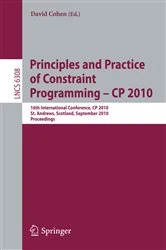 Book cover of Principles and Practice of Constraint Programming - CP 2010 by David Cohen