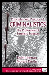 Book cover of Principles and Practice of Criminalistics by Keith Inman