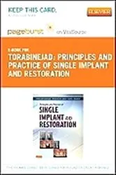 Book cover of Principles and Practice of Single Implant and Restoration by Torabinejad DMD, MSD, PhD, Mahmoud