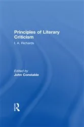 Book cover of Principles of Literary Criticism V3 by John Constable