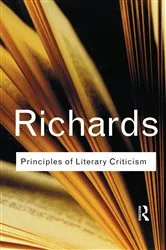 Book cover of Principles of Literary Criticism by I.A. Richards