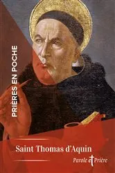 Book cover of Prières en poche - Saint Thomas d'Aquin by Unknown