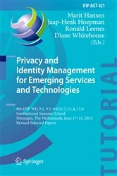 Book cover of Privacy and Identity Management for Emerging Services and Technologies by Marit Hansen