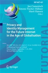 Book cover of Privacy and Identity Management for the Future Internet in the Age of Globalisation by Jan Camenisch