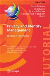 Book cover of Privacy and Identity Management. The Smart Revolution by Marit Hansen