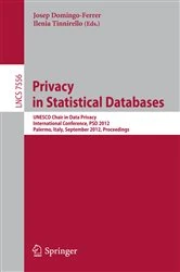 Book cover of Privacy in Statistical Databases by Josep Domingo-Ferrer