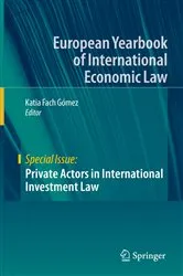 Book cover of Private Actors in International Investment Law by Unknown