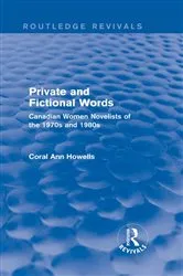 Book cover of Private and Fictional Words (Routledge Revivals) by Coral Ann Howells