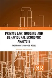 Book cover of Private Law, Nudging and Behavioural Economic Analysis by Unknown