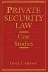 Book cover of Private Security Law by Unknown