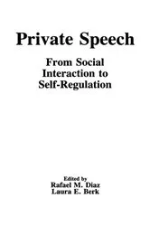 Book cover of Private Speech by Rafael M. Diaz