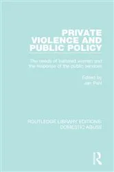 Book cover of Private Violence and Public Policy by Jan Pahl