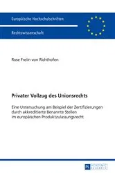 Book cover of Privater Vollzug des Unionsrechts by Unknown