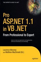 Book cover of Pro ASP.NET 1.1 in VB .NET by Laurence Moroney
