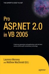 Book cover of Pro ASP.NET 2.0 in VB 2005 by Laurence Moroney