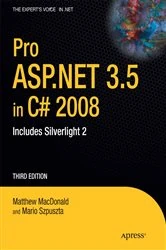 Book cover of Pro ASP.NET 3.5 in C# 2008 (3rd ed.) by Mario Szpuszta