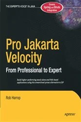 Book cover of Pro Jakarta Velocity by Rob Harrop