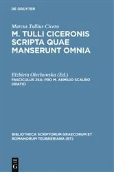 Book cover of Pro M. Aemilio Scauro oratio by Marcus Tullius Cicero