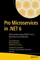 Book cover of Pro Microservices in .NET 6 by Sean Whitesell