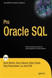 Book cover of Pro Oracle SQL by Karen Morton