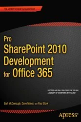 Book cover of Pro SharePoint 2010 Development for Office 365 by Dave Milner